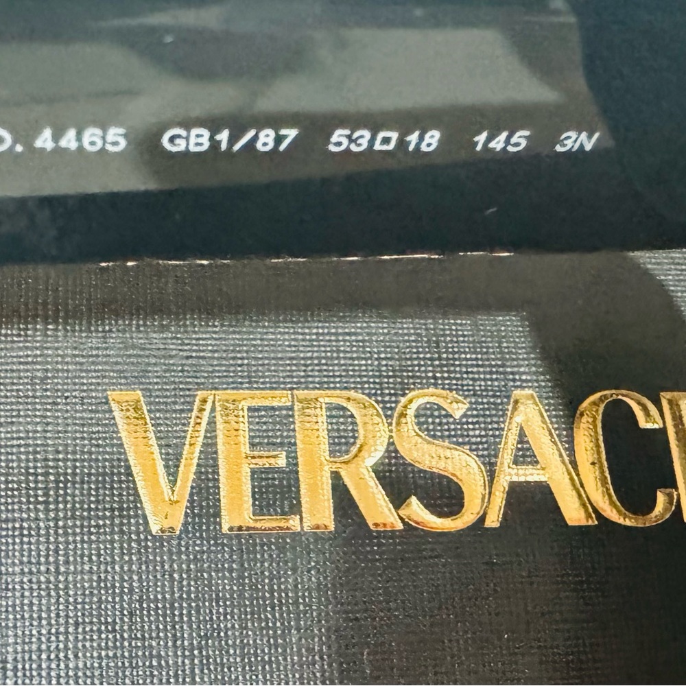 Versace Black Rectangular Sunglasses NWT - image 9
